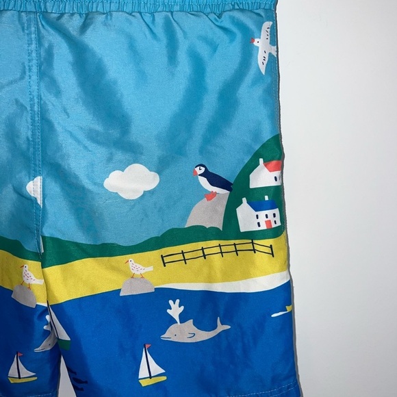 Mini Boden Swim Shorts Aqua Blue Puffins Boden 9-10 years - Picture 8 of 12